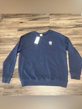 Goodfellow & Co Navy Crewneck Sweatshirt with Small Embroidered Logo